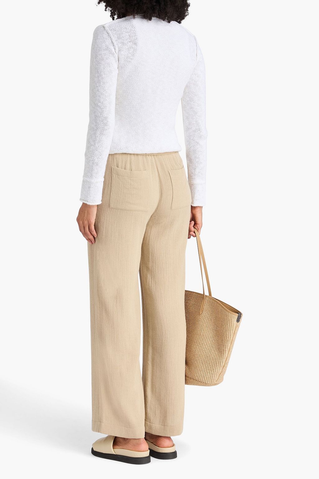 JAMES PERSE Cotton and linen-blend cardigan