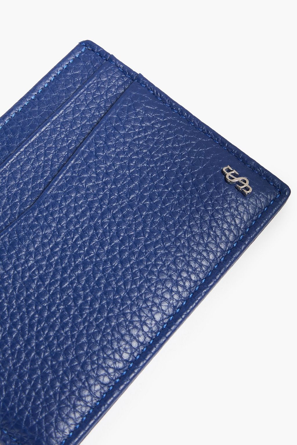 SERAPIAN Pebbled-leather cardholder