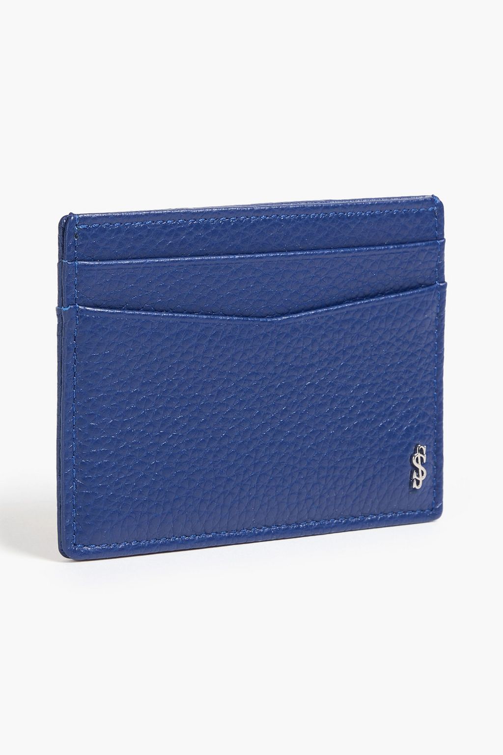 SERAPIAN Pebbled-leather cardholder