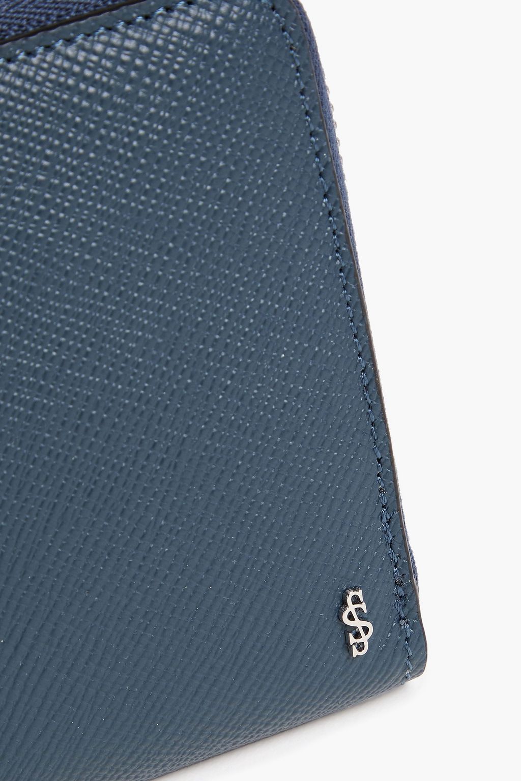 SERAPIAN Textured-leather continental wallet