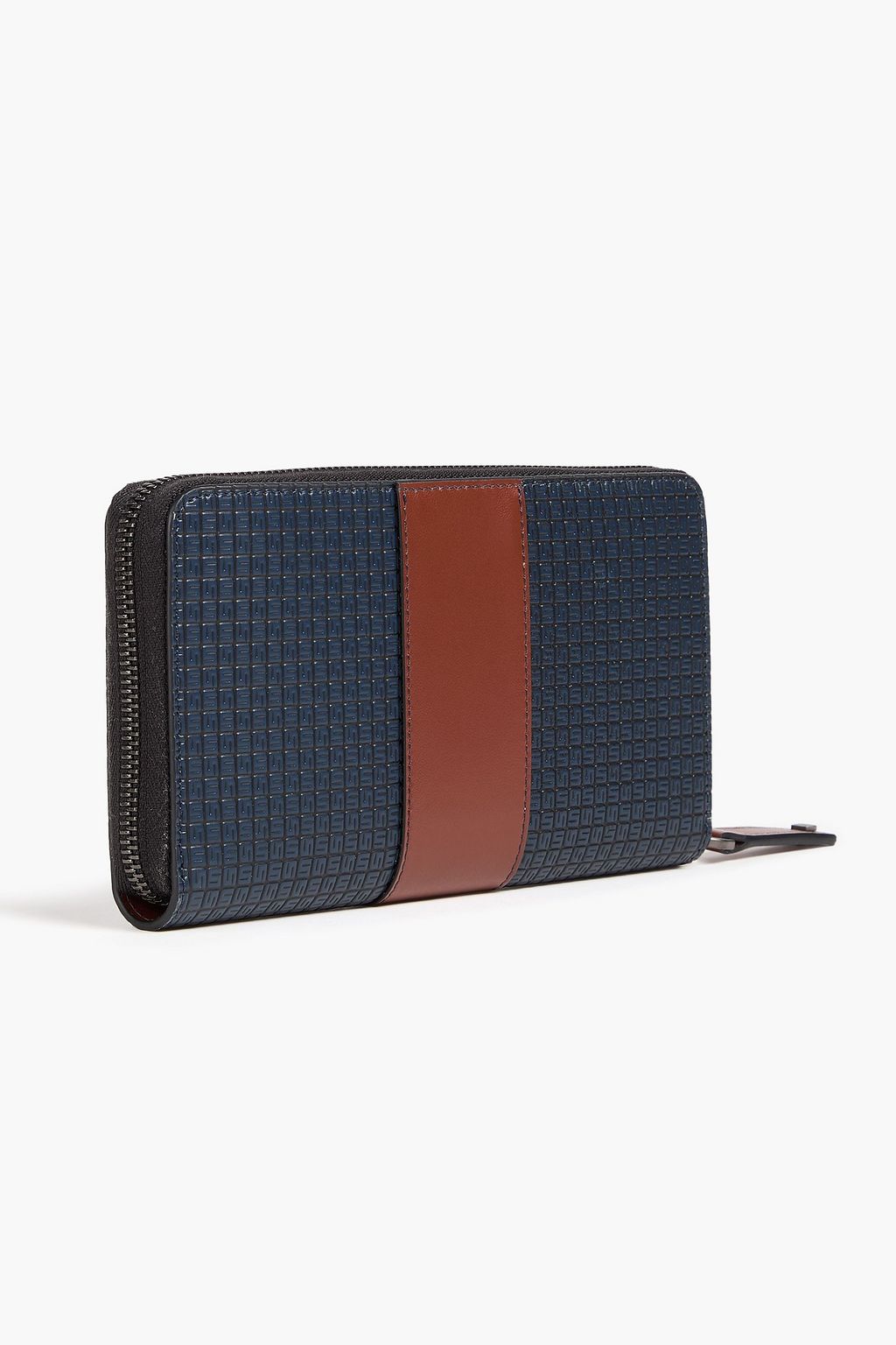 SERAPIAN Coated-canvas and leather continental wallet