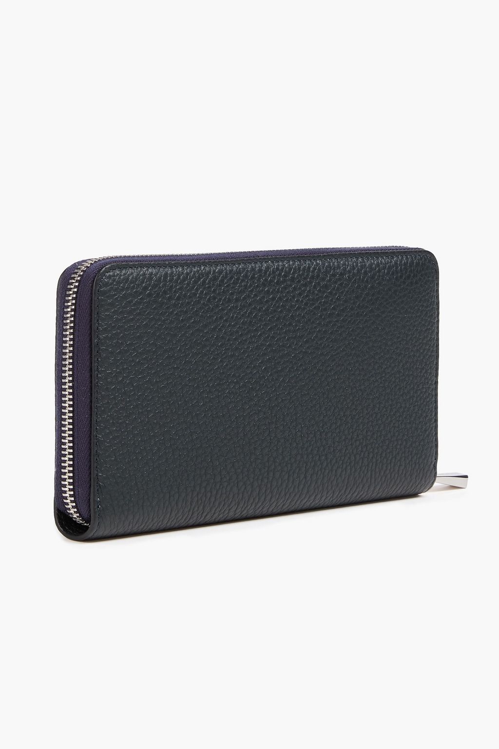SERAPIAN Pebbled-leather continental wallet