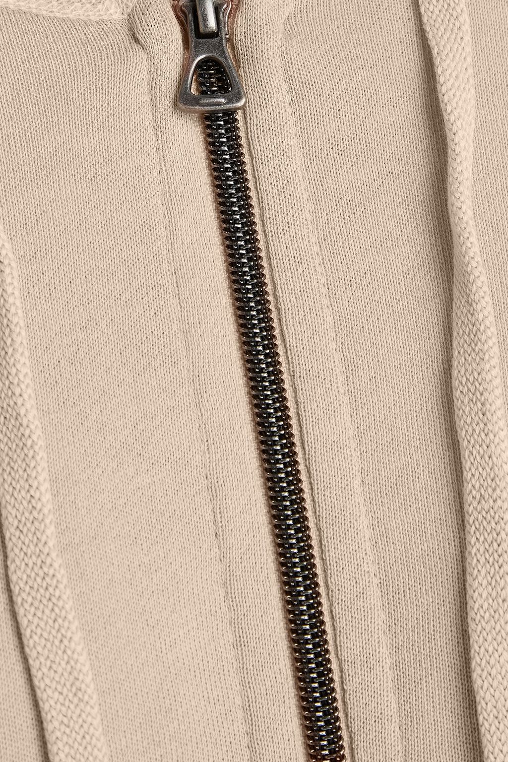 JAMES PERSE French cotton-terry hoodie