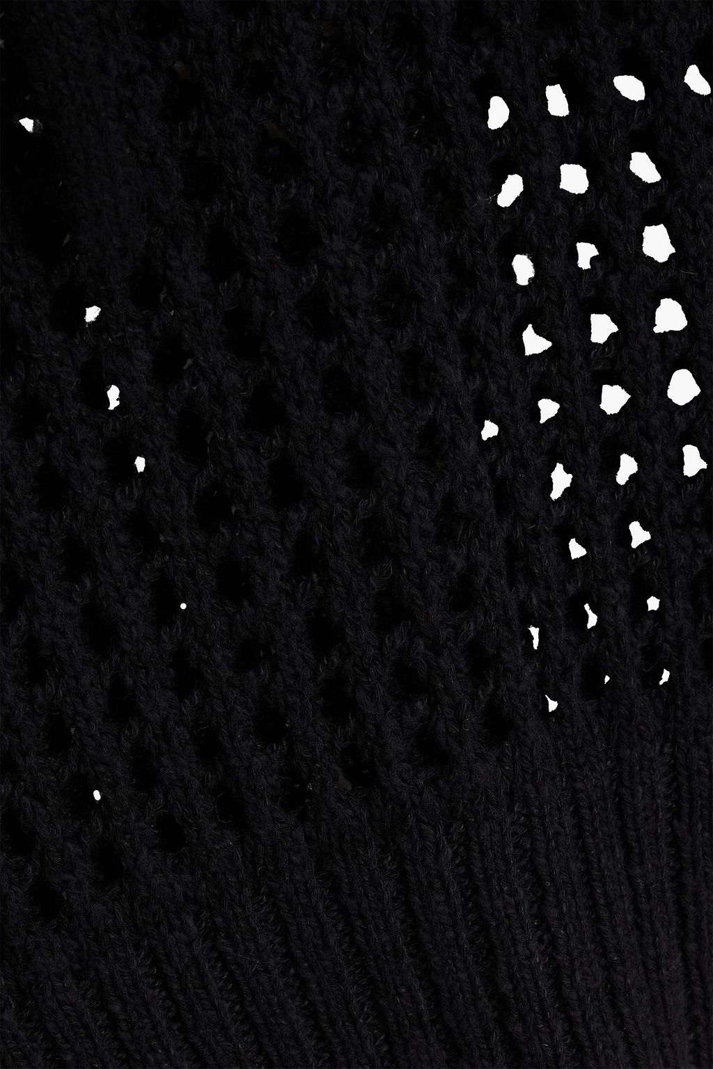 JAMES PERSE Open-knit cotton and linen-blend hoodie