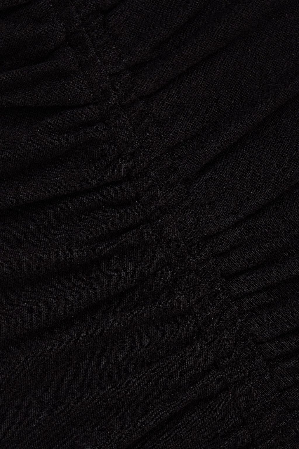 JAMES PERSE Ruched cotton-blend jersey pencil skirt