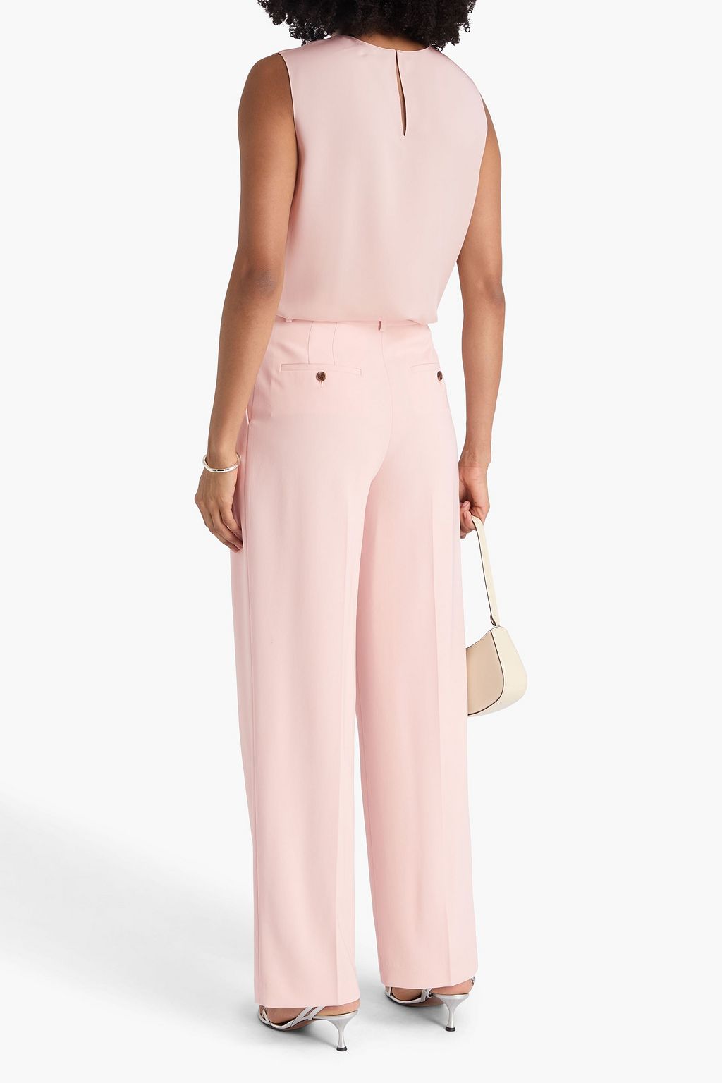 THEORY Silk-satin top