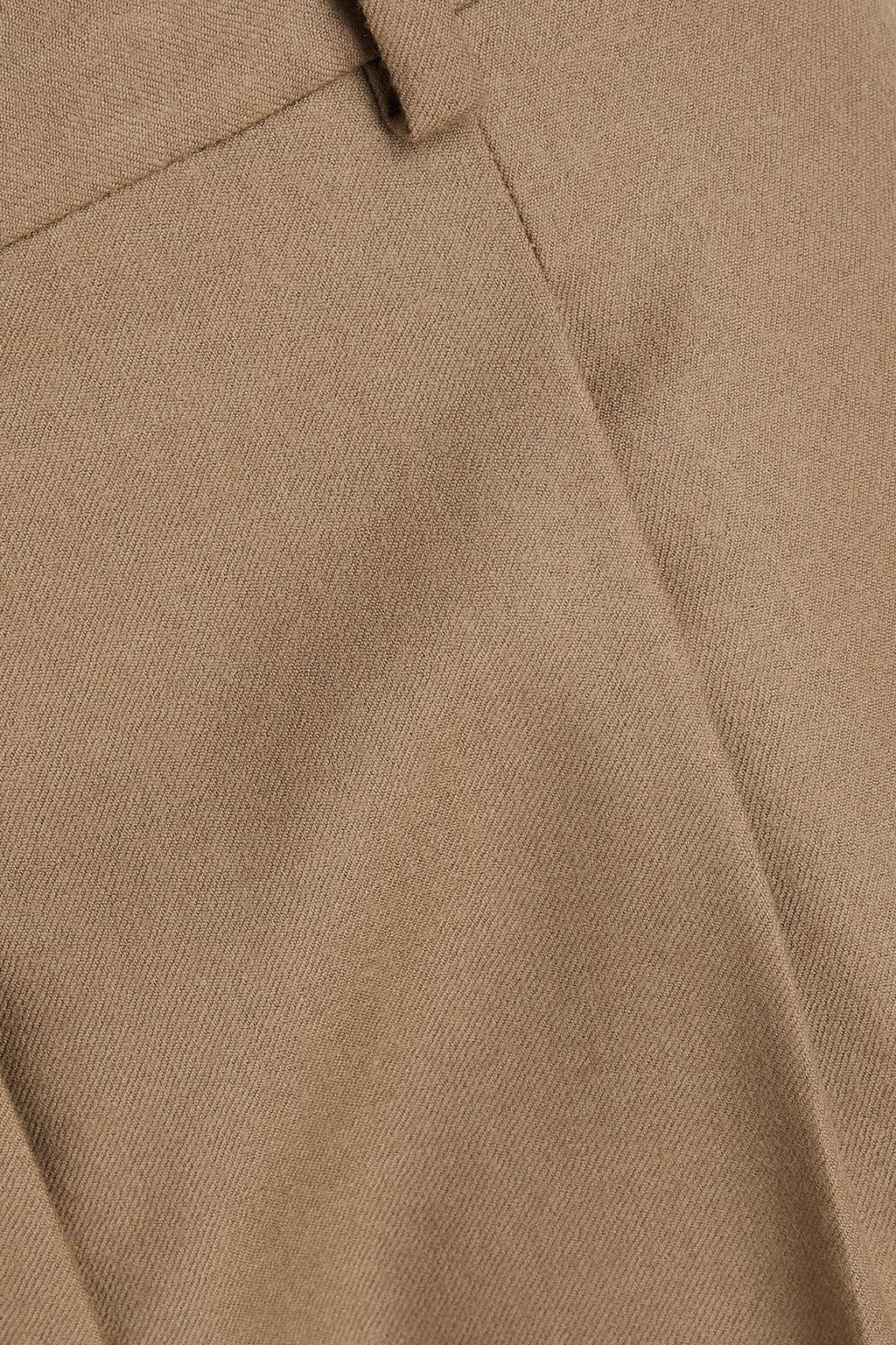 THEORY Treeca cropped wool-flannel tapered pants