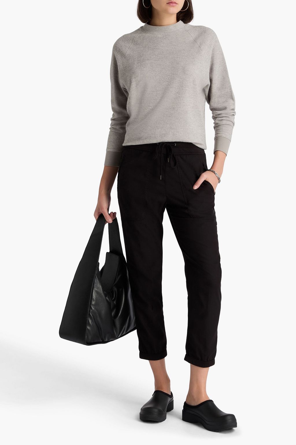 JAMES PERSE Cotton-twill track pants