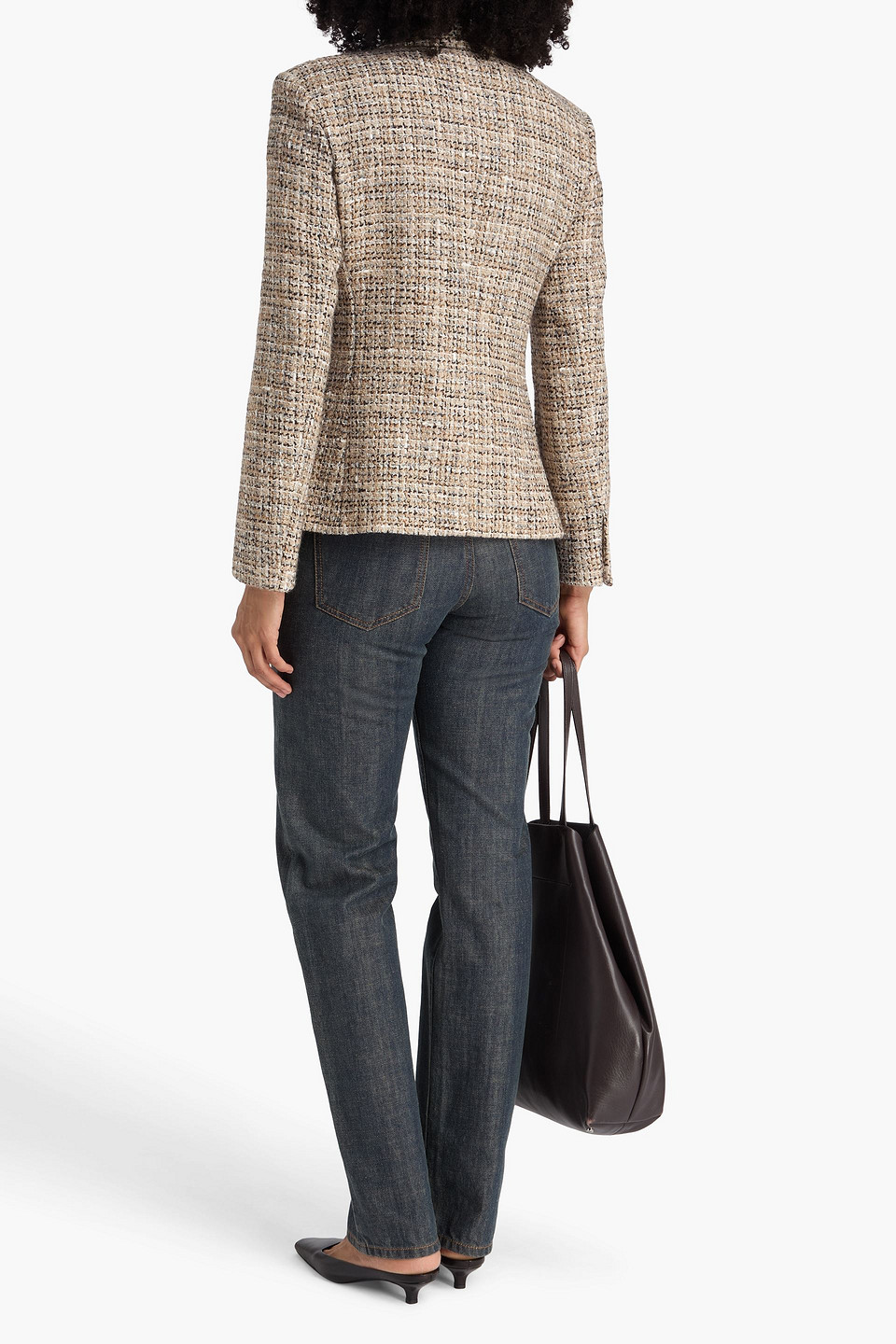  Theory - Blazer Aus Tweed - Neutral - Us 8 