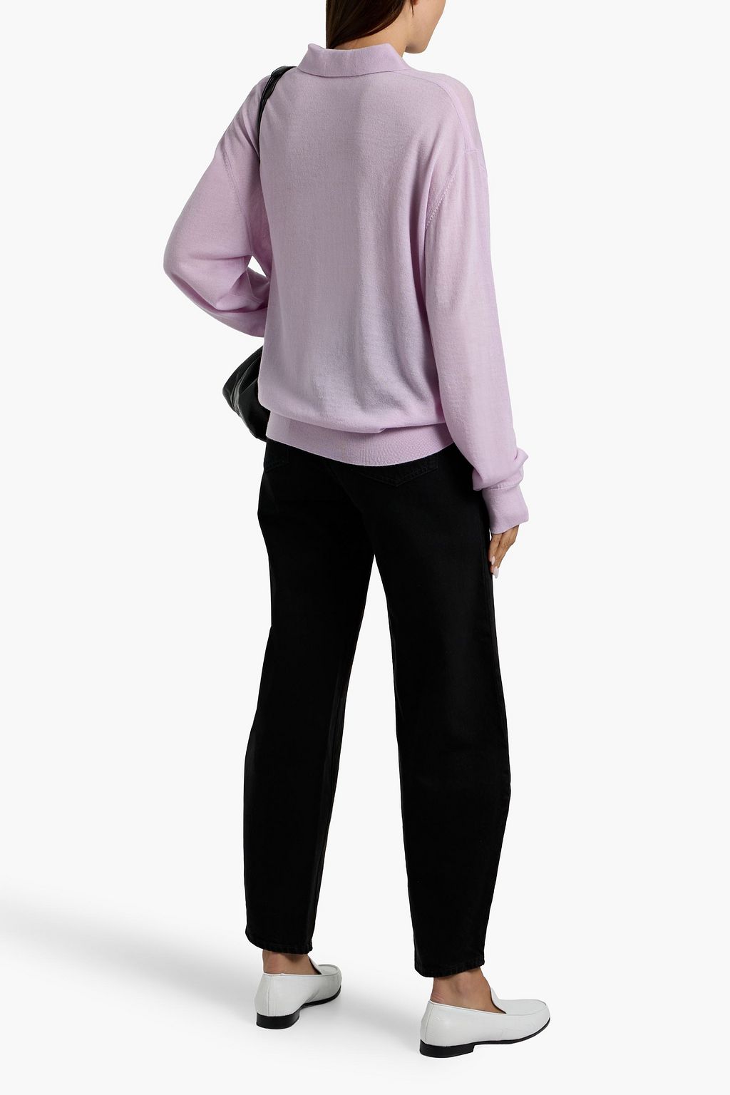 TOTEME Wool-blend polo sweater