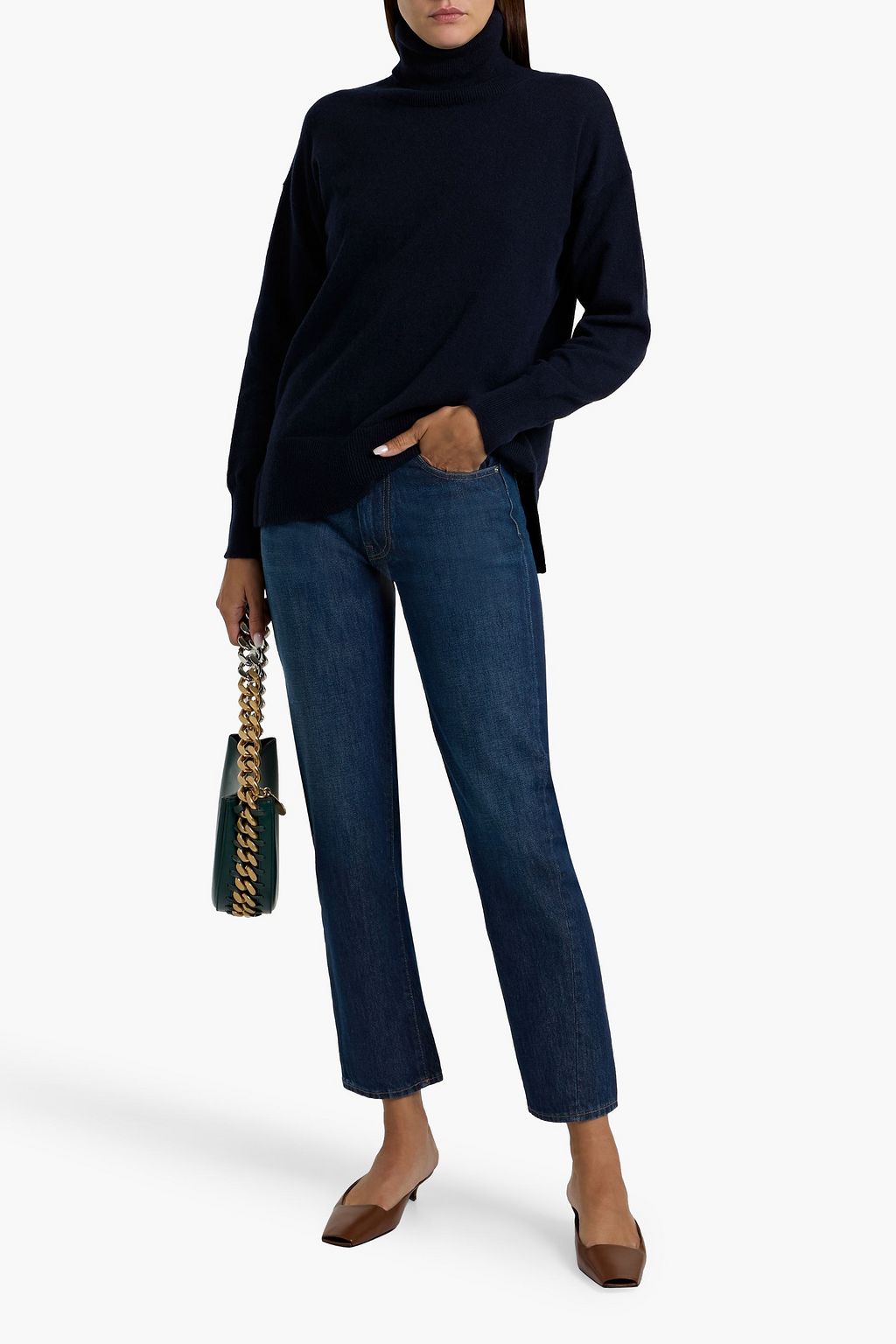 TOTEME High-rise straight-leg jeans