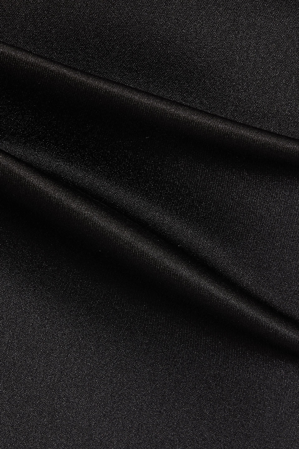 Veronica De Piante Bianca Washed-silk Midi Skirt In Black