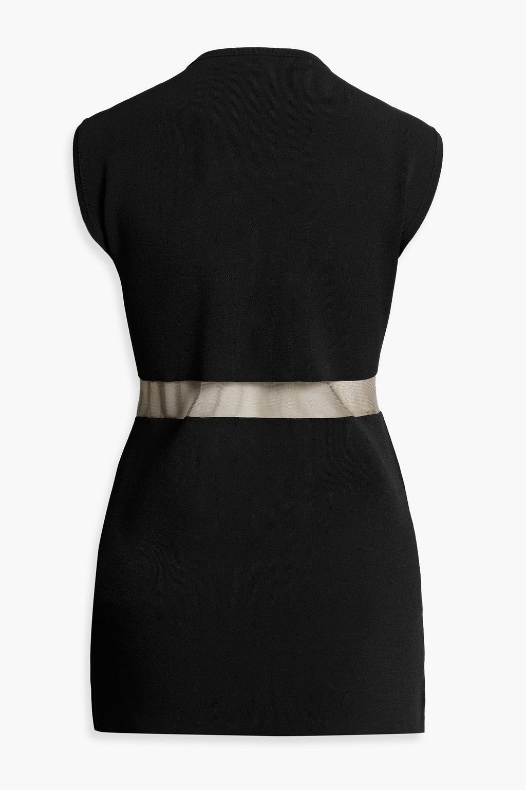 TOTEME Mesh-paneled stretch-knit top
