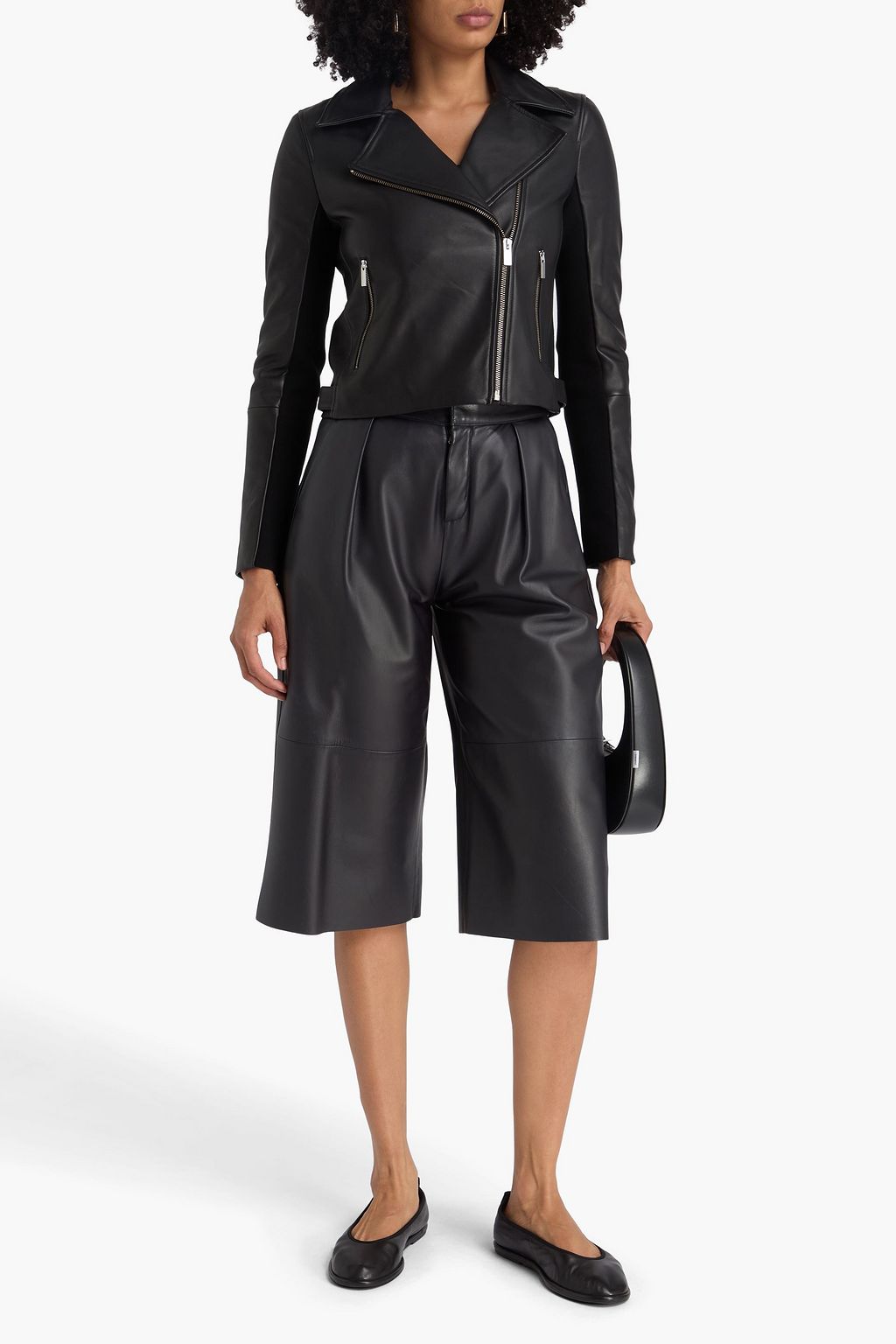 THEORY Leather biker jacket