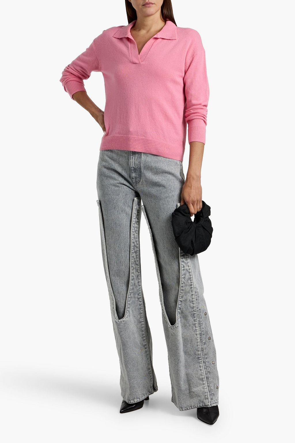 CHINTI & PARKER Wool and cashmere-blend polo sweater