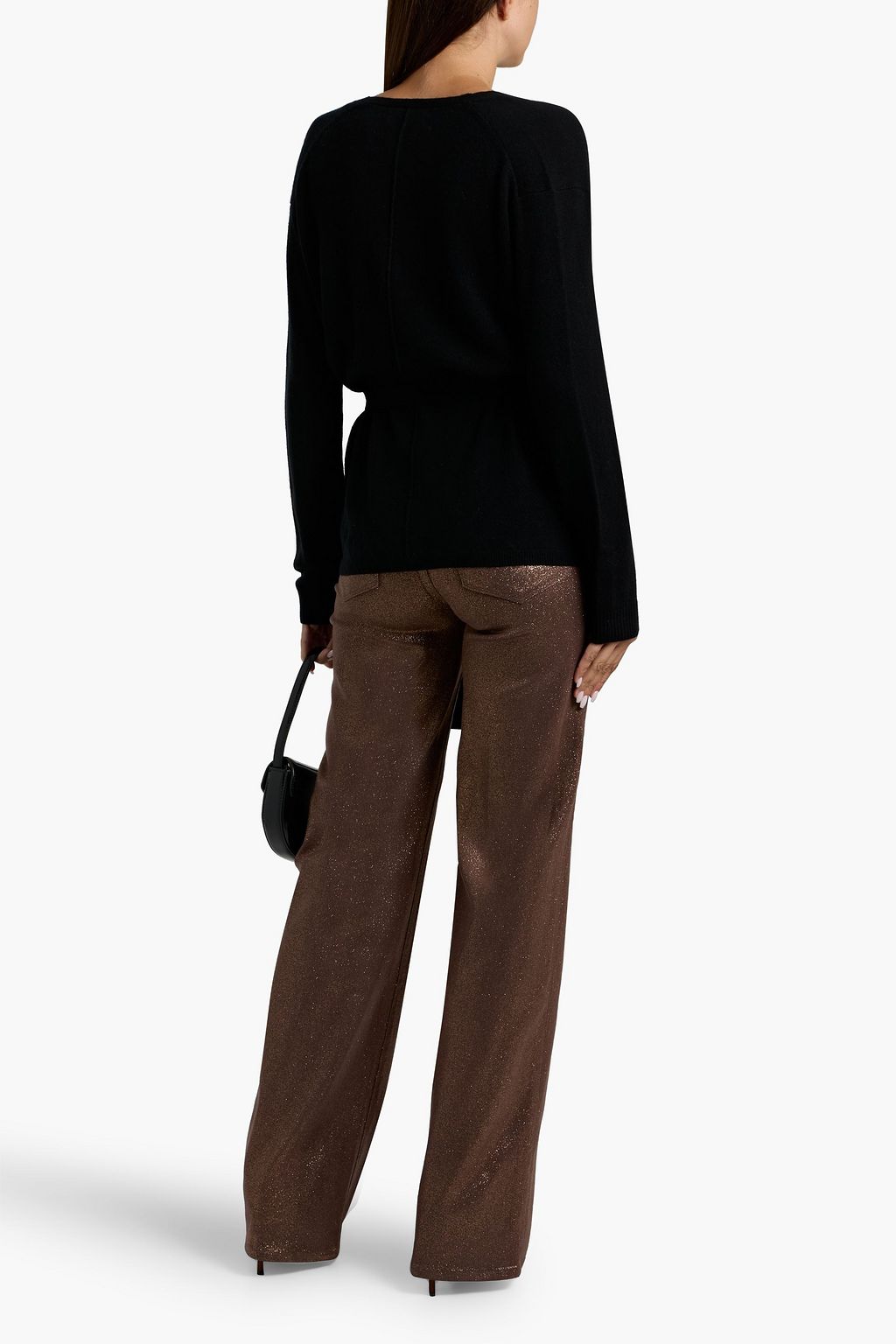CHINTI & PARKER Wool and cashmere-blend wrap cardigan
