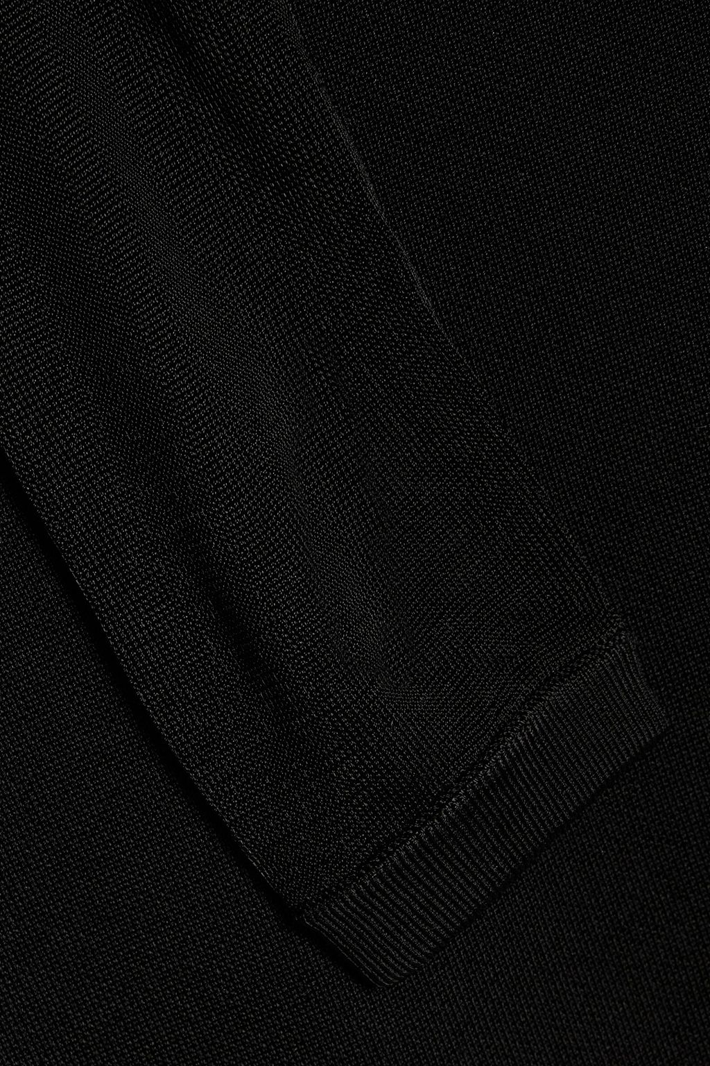 TOTEME Mesh-paneled stretch-knit midi dress