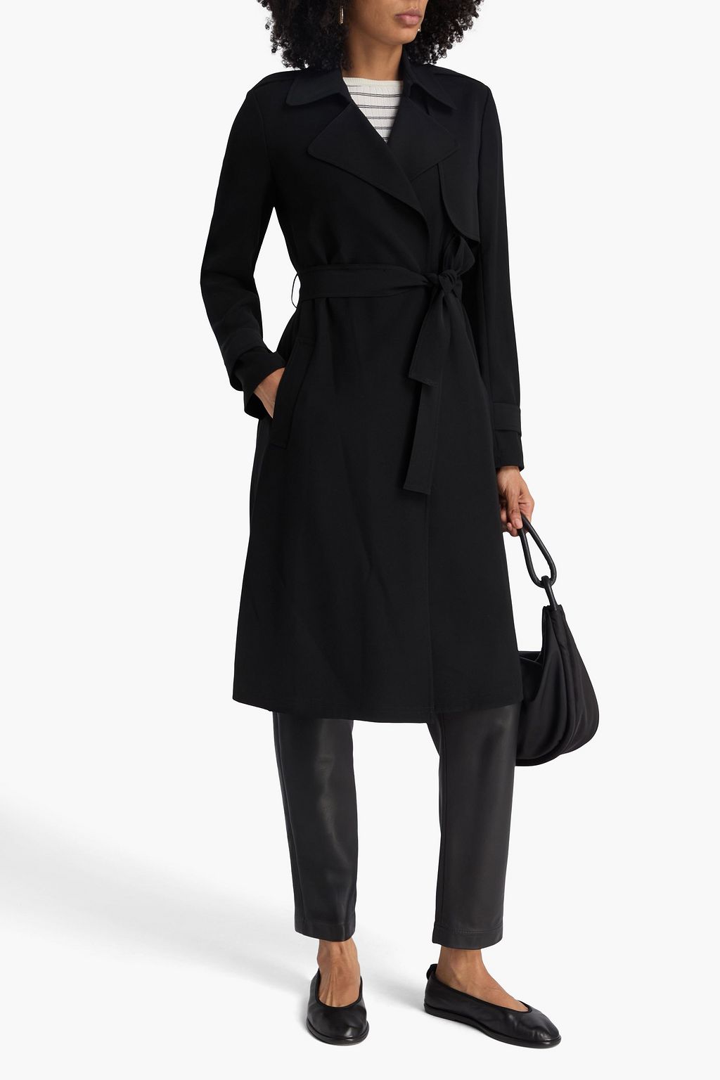 THEORY Oaklane crepe trench coat