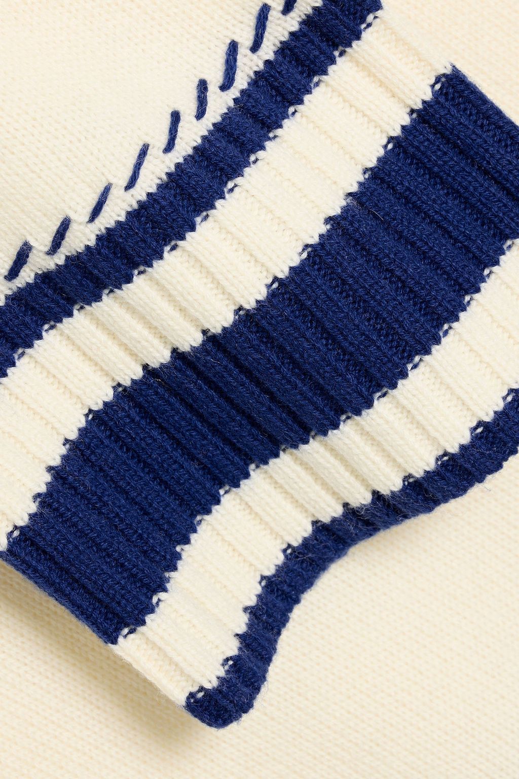 CHINTI & PARKER Guernsy striped wool and cashmere-blend sweater