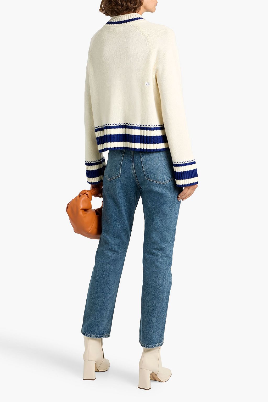 CHINTI & PARKER Guernsy striped wool and cashmere-blend sweater