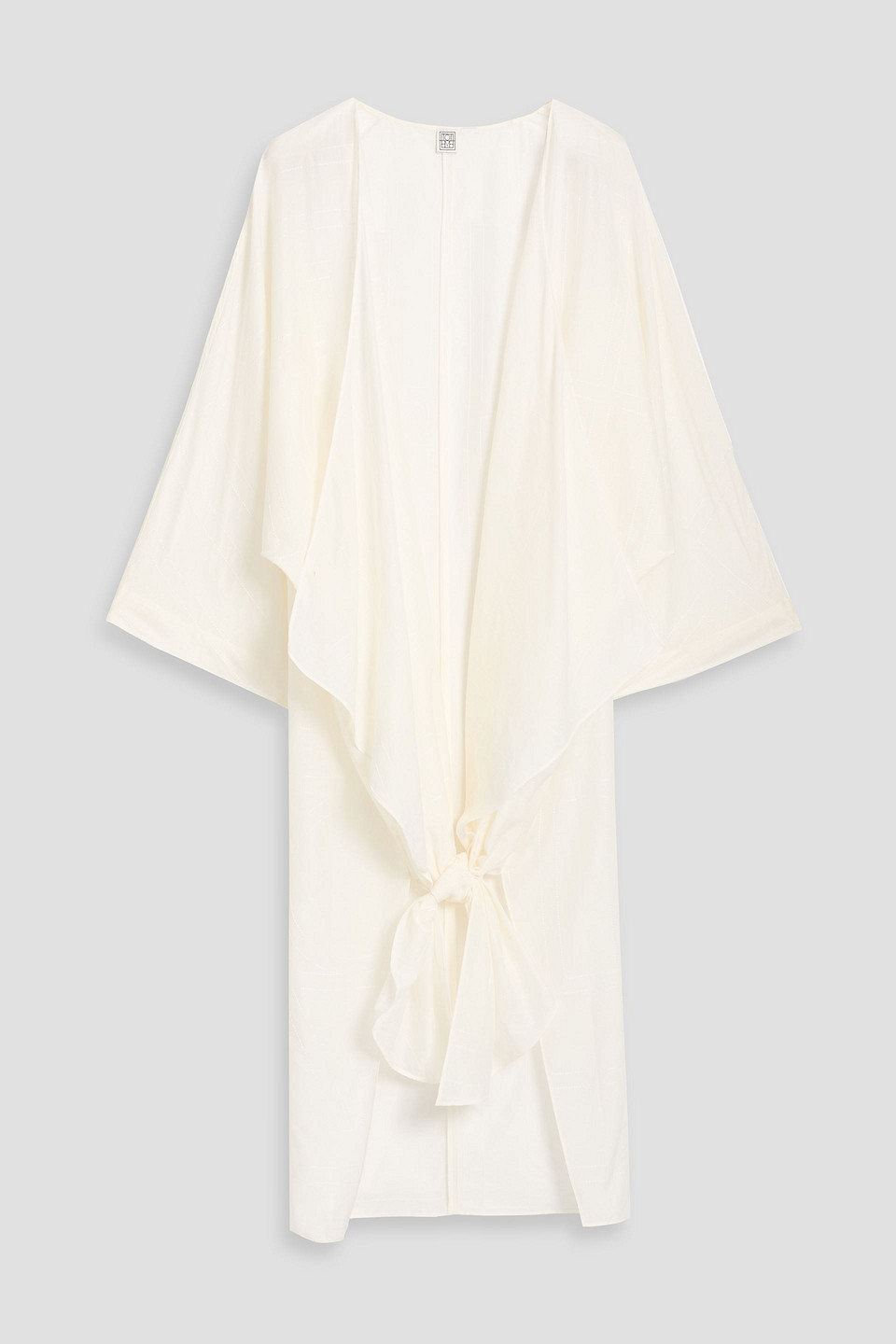 Totême Embroidered Cotton And Silk-blend Voile Blouse In White