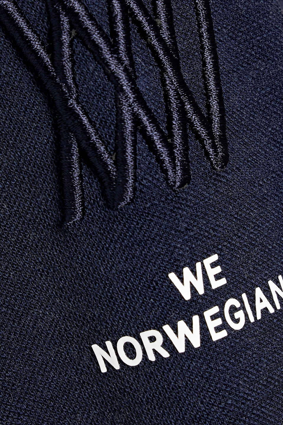 We Norwegians Voss Wool-blend Piqué Base Layer In Blue