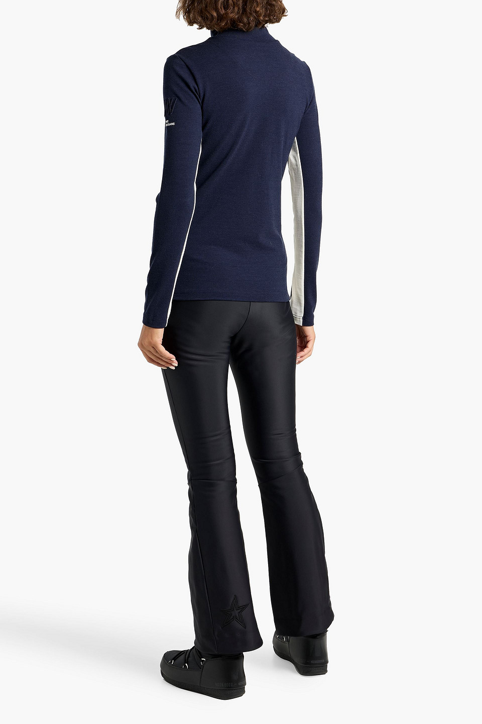We Norwegians Voss Wool-blend Piqué Base Layer In Blue