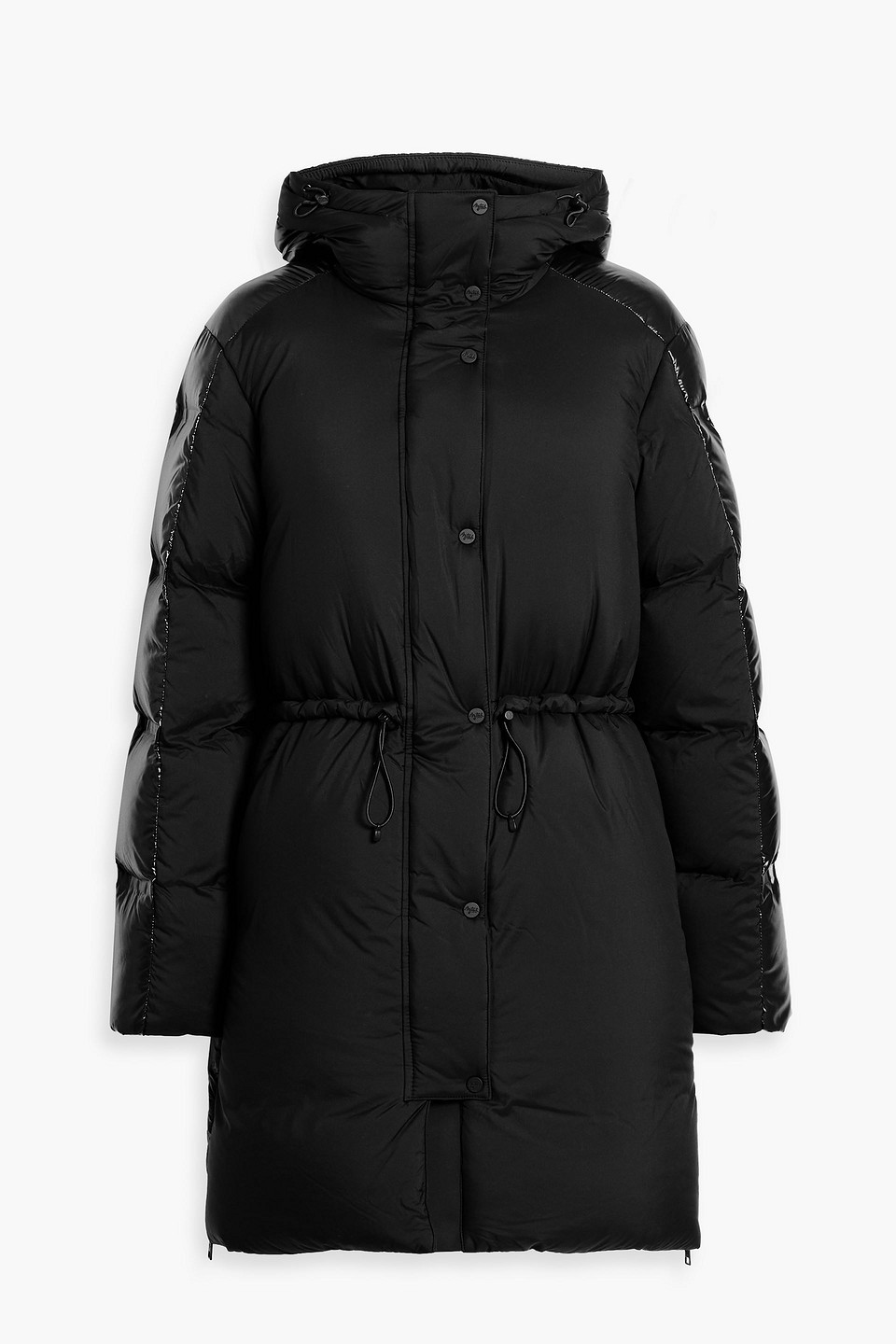 Aztech Mountain Badrutts Quilted Hooded Down Coat In Black