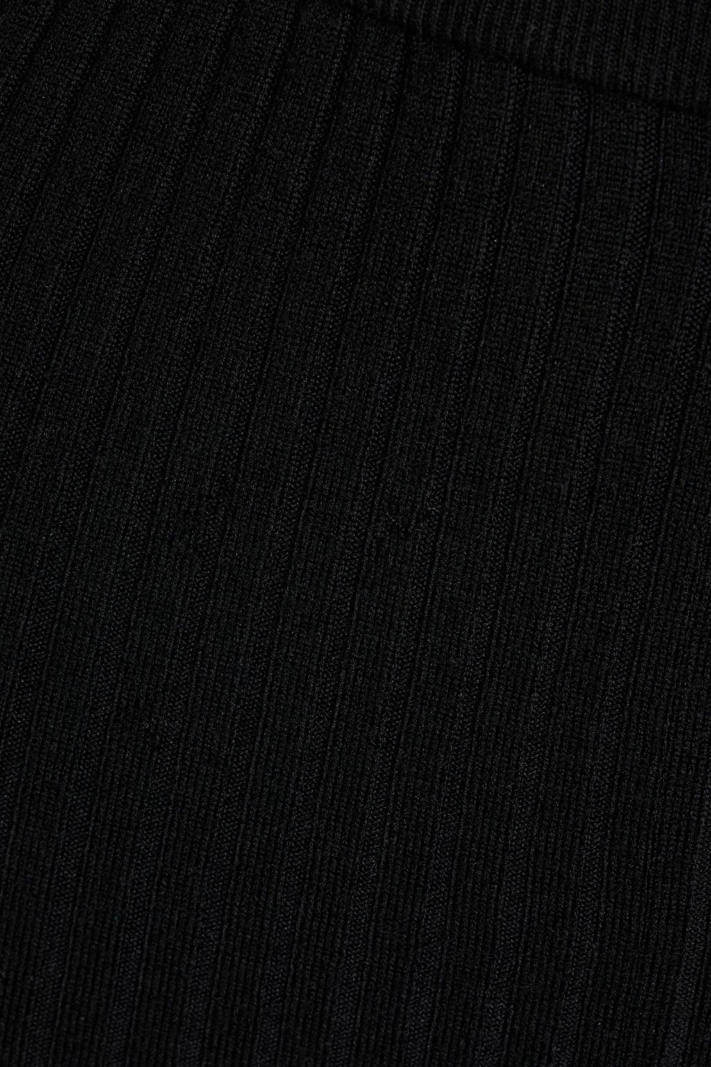 TOTEME Ribbed wool-blend leggings