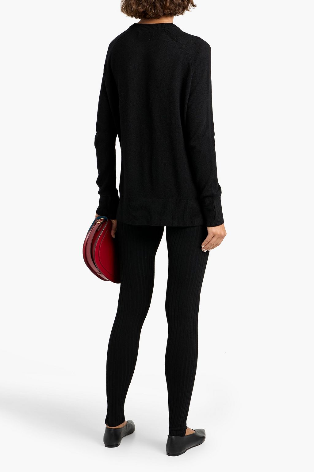 TOTEME Ribbed wool-blend leggings