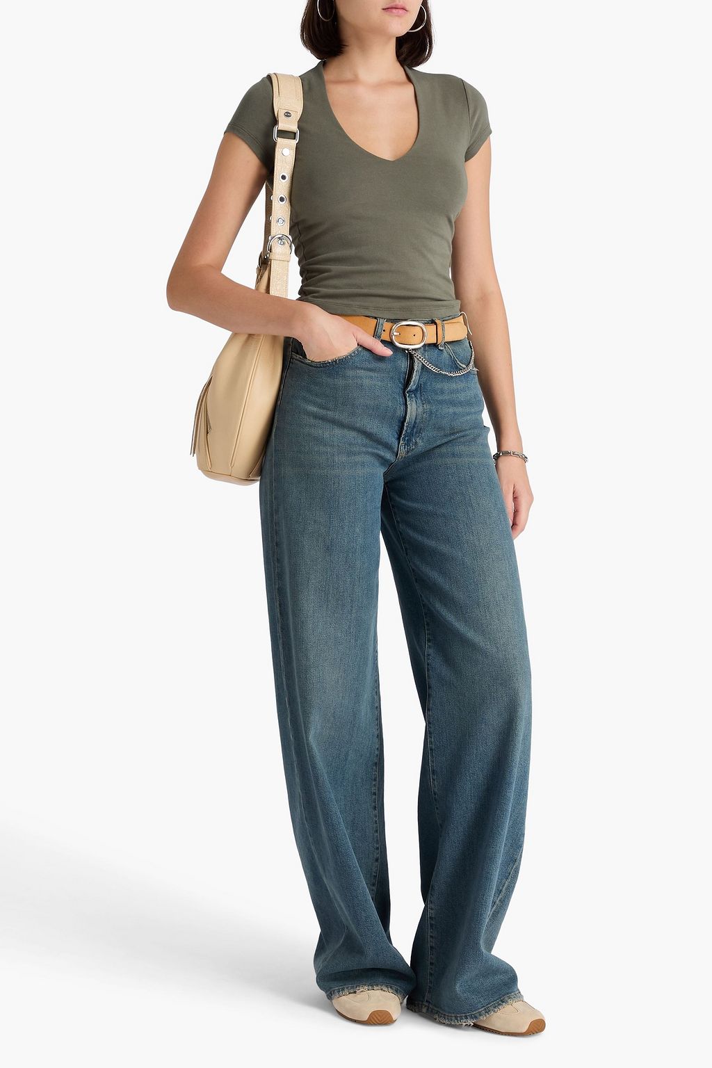 JAMES PERSE تي شيرت من الجيرسي المصنوع من مزيج من القطن