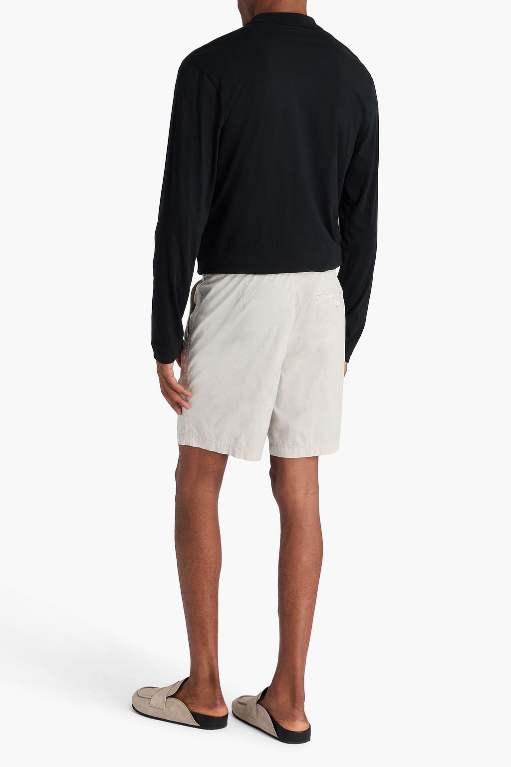 JAMES PERSE Lotus cotton-jersey polo shirt