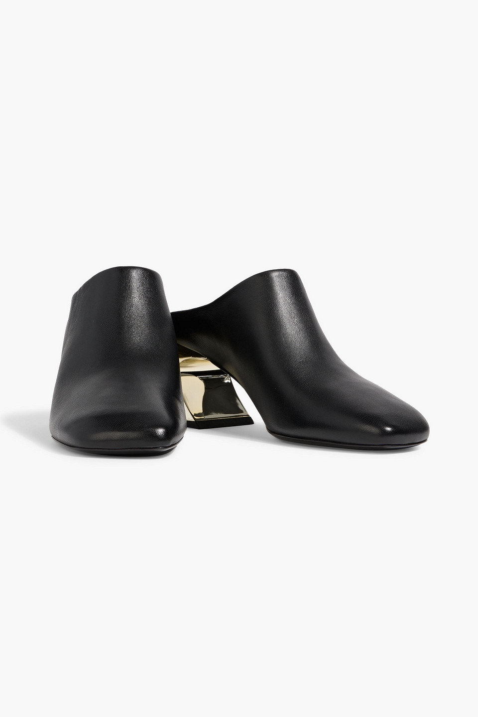 3.1 Phillip Lim Id Leather Mules In Animal Print