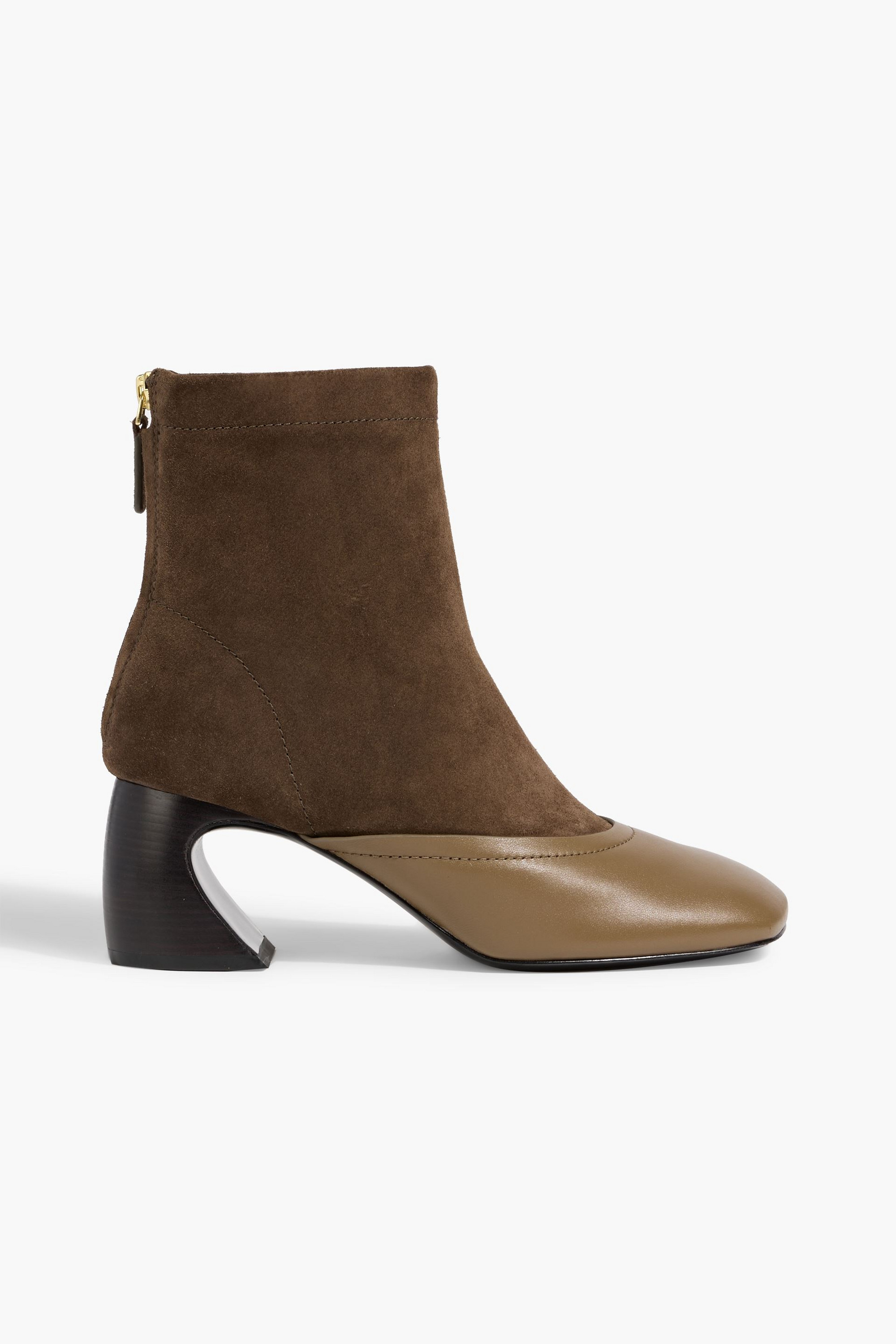 3.1 Phillip Lim ID suede and leather ankle boots