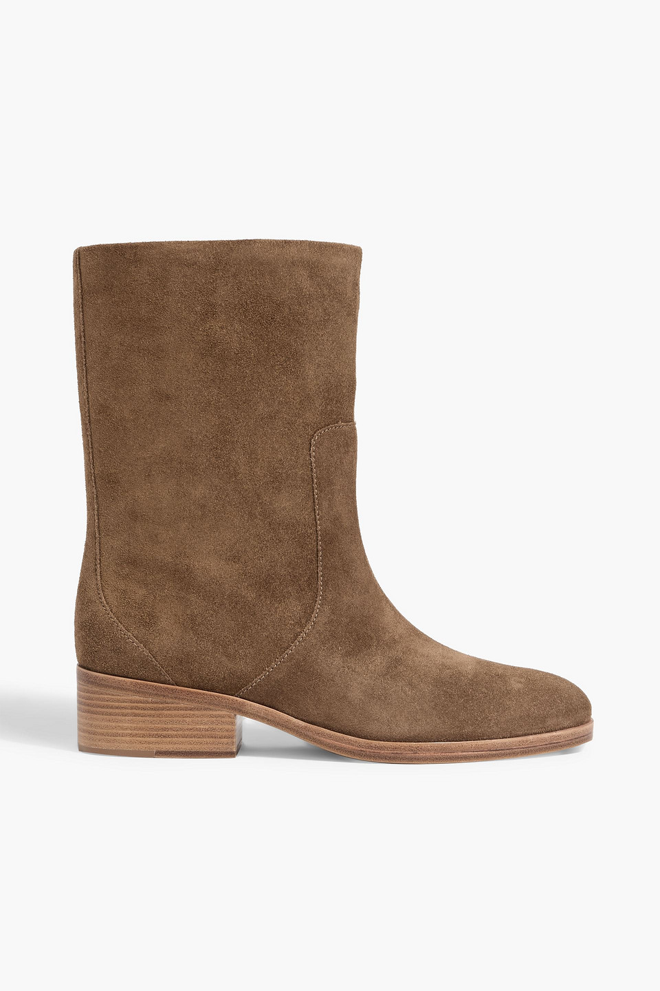 3.1 Phillip Lim Lucien Suede Ankle Boots In Brown