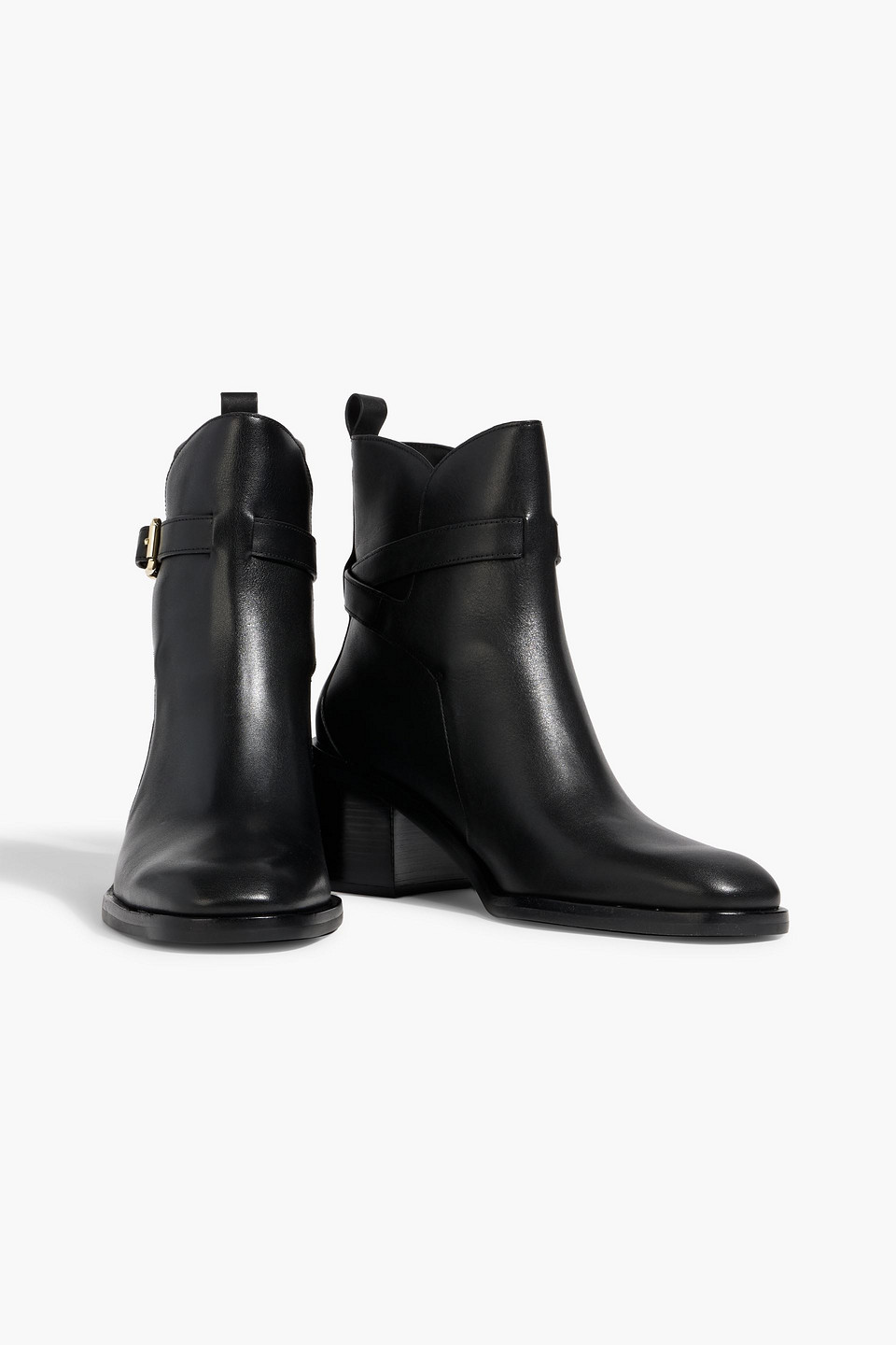 3.1 Phillip Lim Alexa Buckled Leather Ankle Boots In Multi