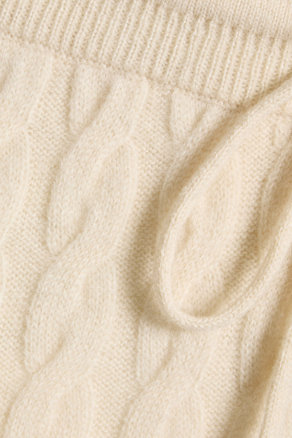 Totême Cable-knit Wool And Cashmere-blend Shorts In Neutral