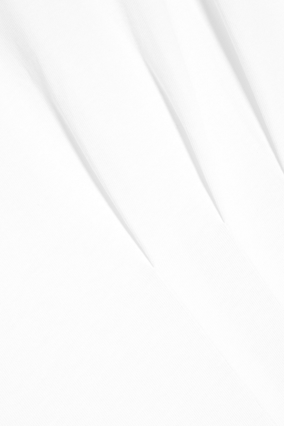 Frame The Nipped Organic Cotton Jersey Midi Dress In White