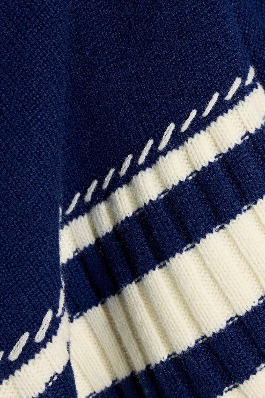 CHINTI & PARKER Guernsy striped wool and cashmere-blend sweater