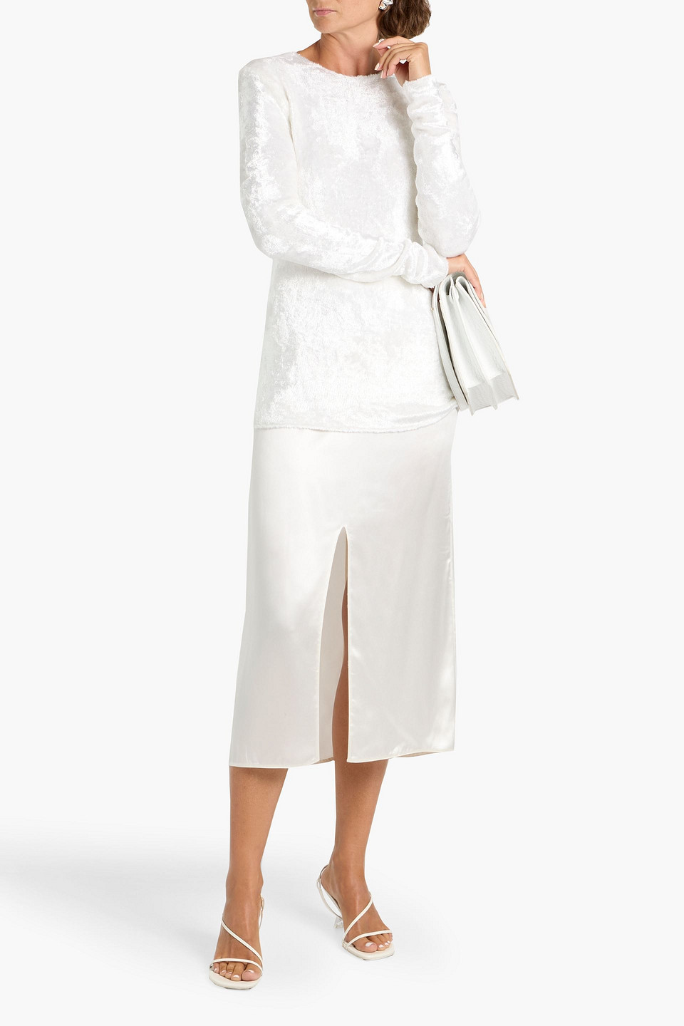 Totême Chenille Sweater In White