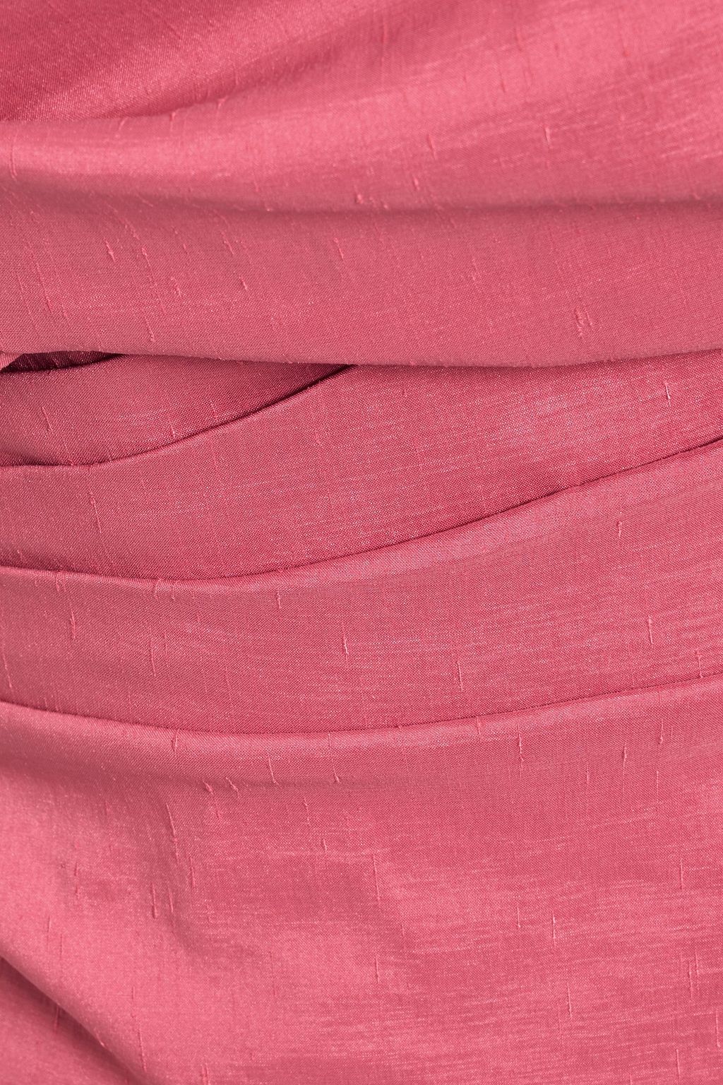 RACHEL GILBERT Kat one-shoulder draped shantung midi dress