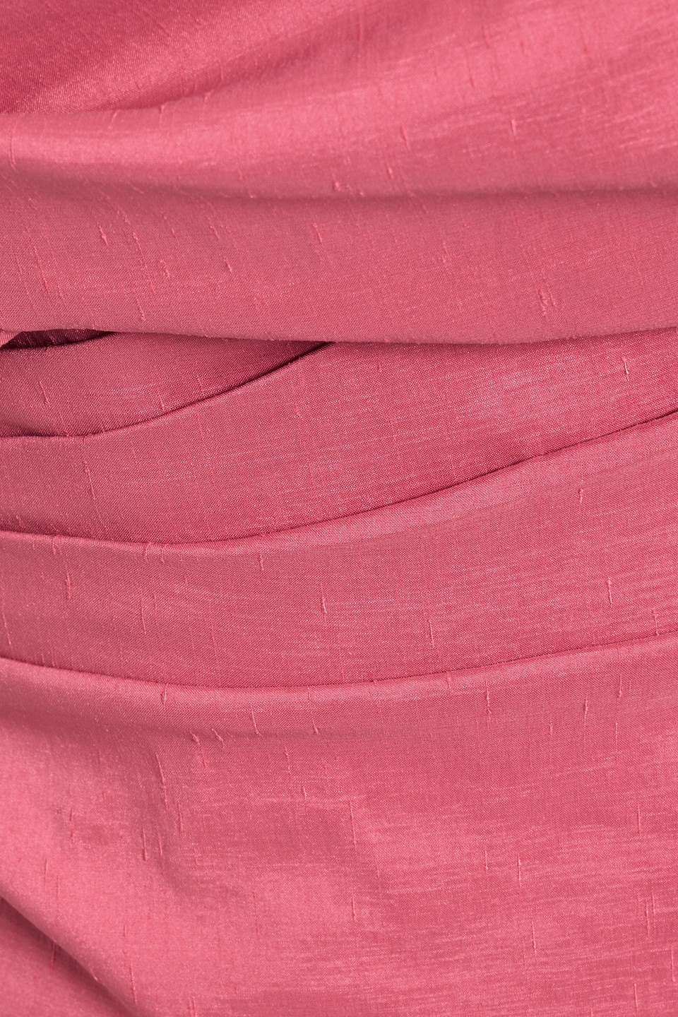 Rachel Gilbert Kat One-shoulder Draped Shantung Midi Dress In Pink