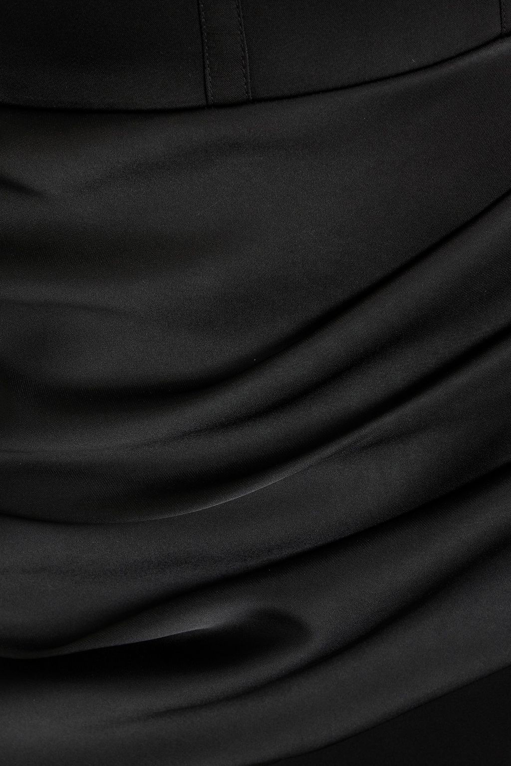RACHEL GILBERT Duke one-shoulder draped satin midi dress