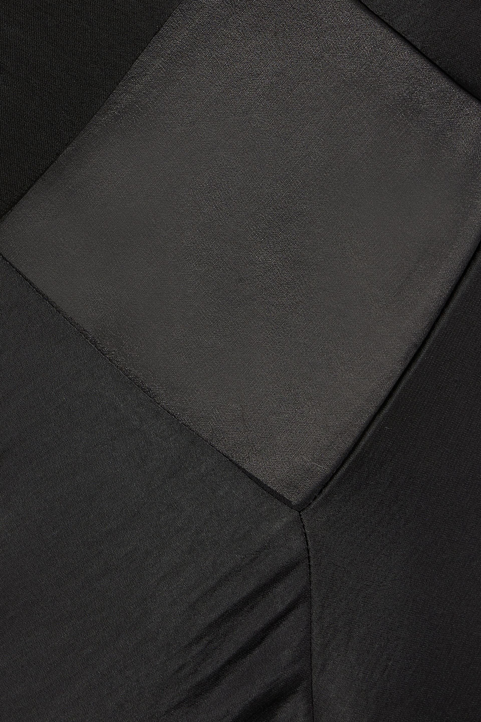 Rachel Gilbert Venus Chiffon-paneled Satin-crepe Gown In Black