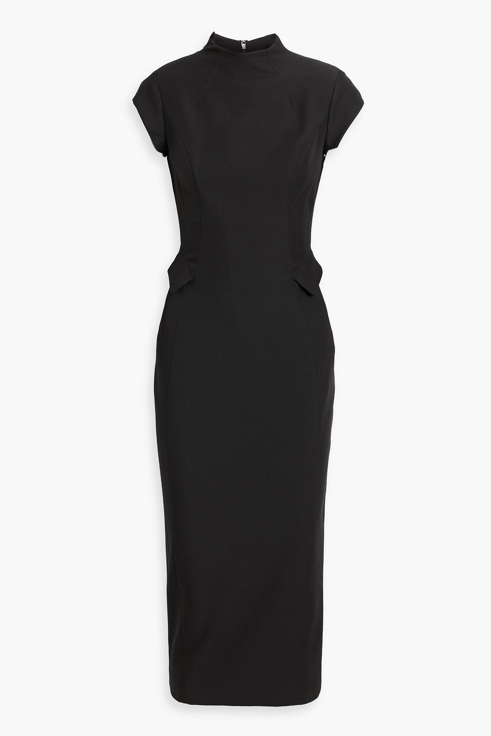 Rachel Gilbert Mya Twill Midi Dress In Black