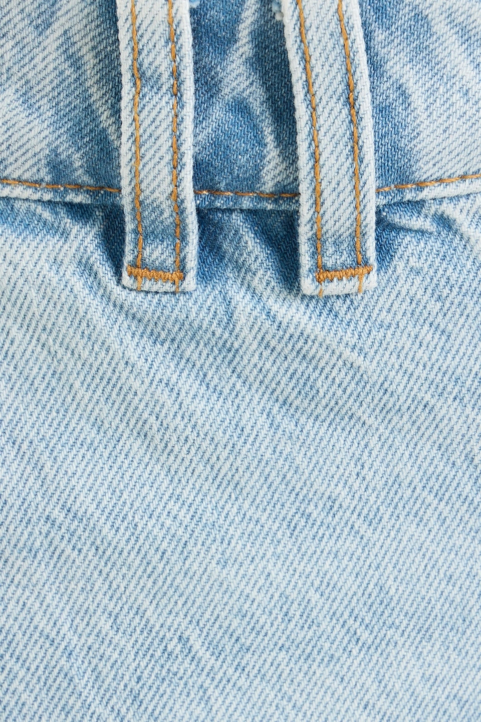 Frame The Trouser Denim Shorts In Blue