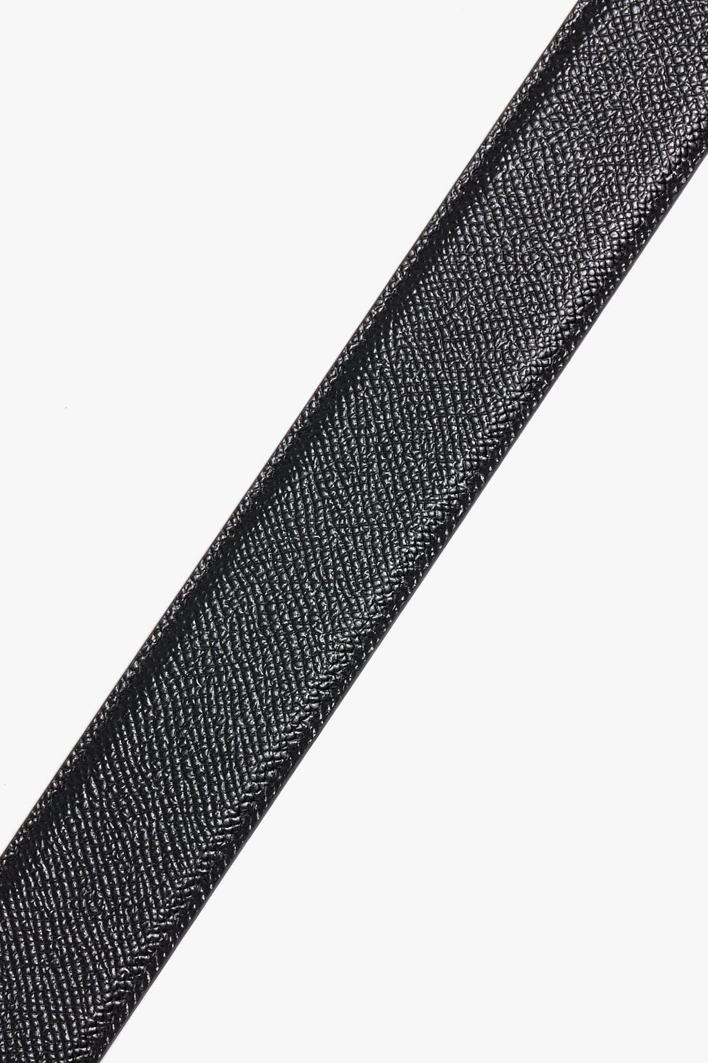 DOLCE&GABBANA Reversible pebbled-leather belt