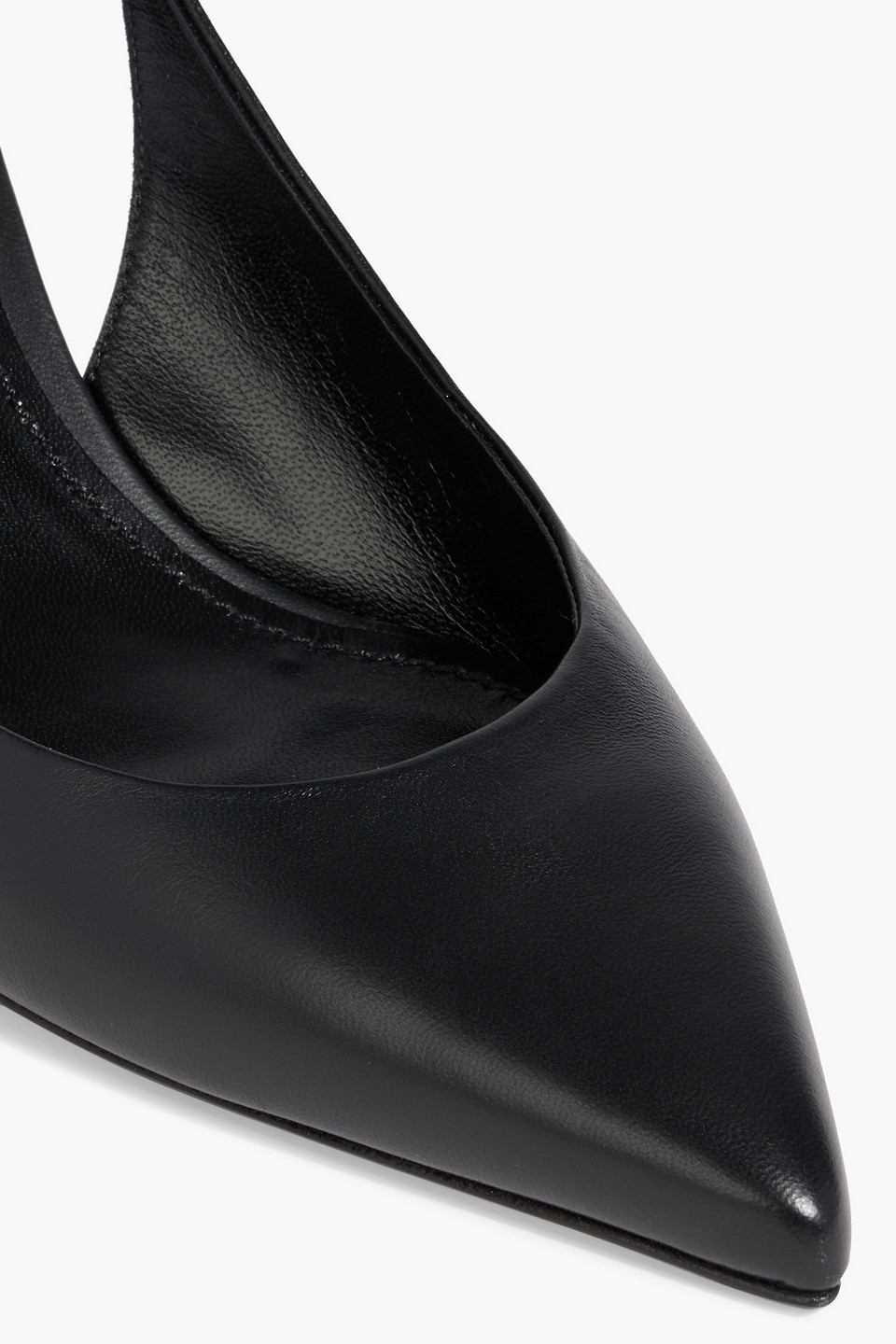 Dolce & Gabbana Leather Slingback Pumps In Black