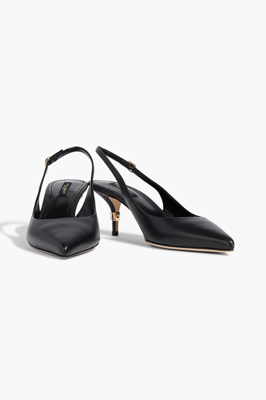 DOLCE&GABBANA Leather slingback pumps