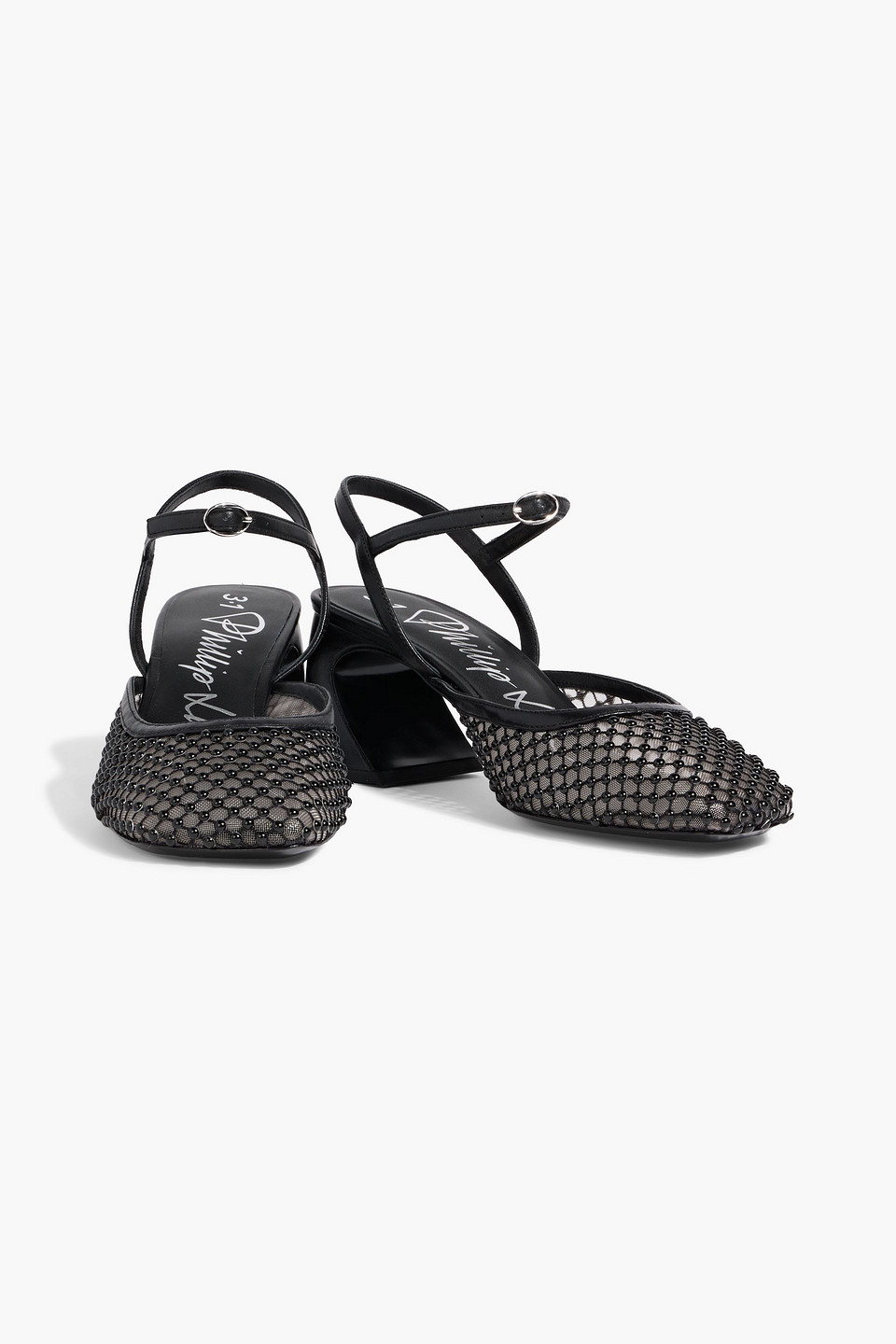 3.1 Phillip Lim Id Embellished Mesh Mary Jane Pumps In Multi